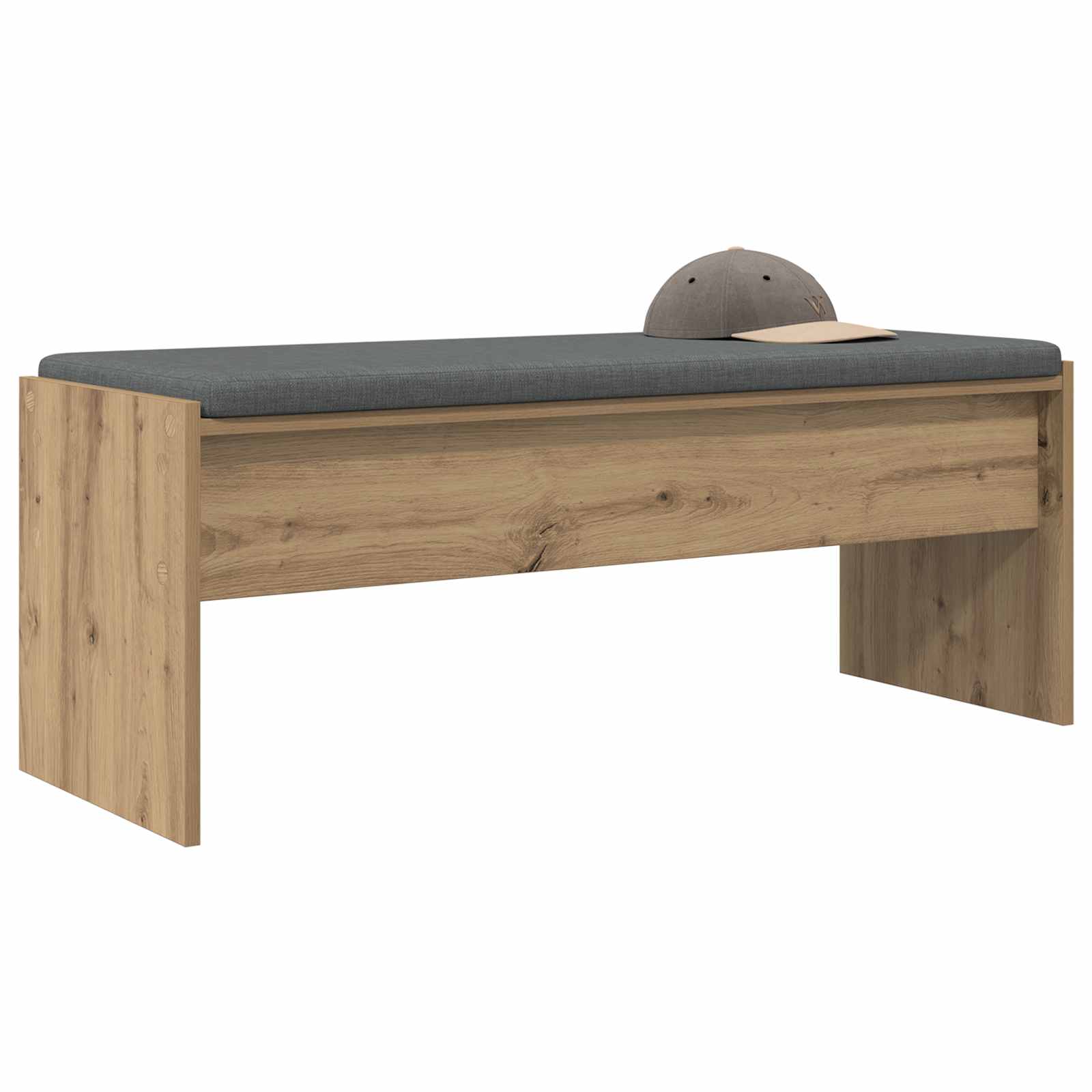 vidaXL Ławka na buty z poduszką Dąb artisan 103 x 38 x 40 cm