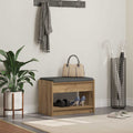 vidaXL Ławka na buty z poduszką Dąb artisan 63 x 38 x 45 cm