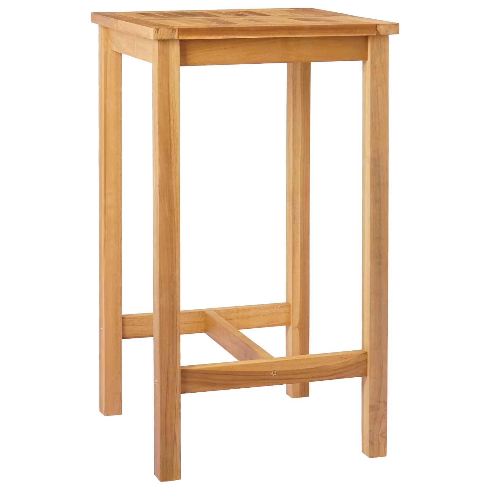 vidaXL Stół barowy naturalny 60 x 60 x 105 cm Lite Teak