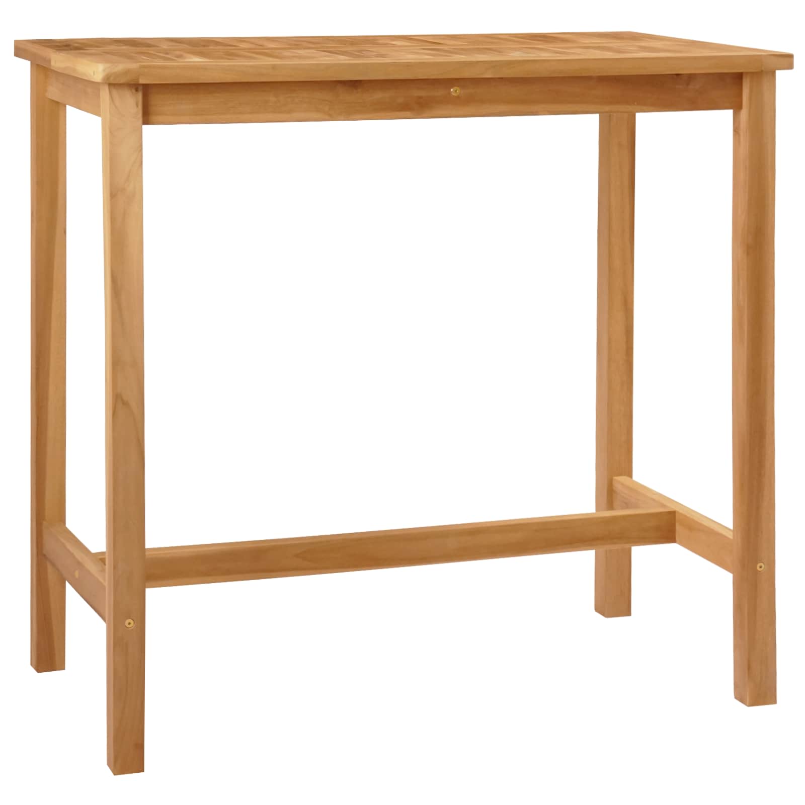 vidaXL Stół barowy naturalny 110 x 60 x 105 cm Lite Teak