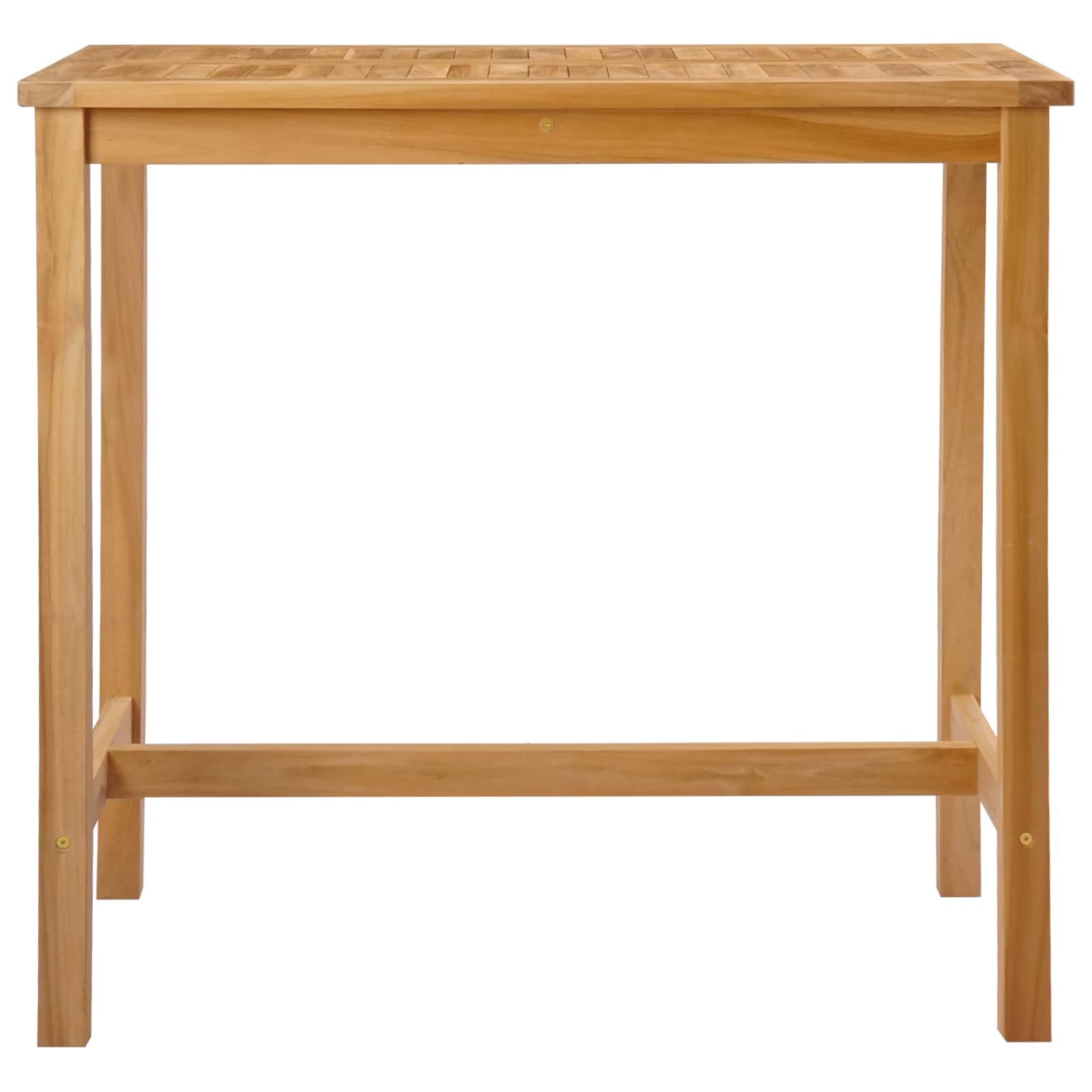 vidaXL Stół barowy naturalny 110 x 60 x 105 cm Lite Teak