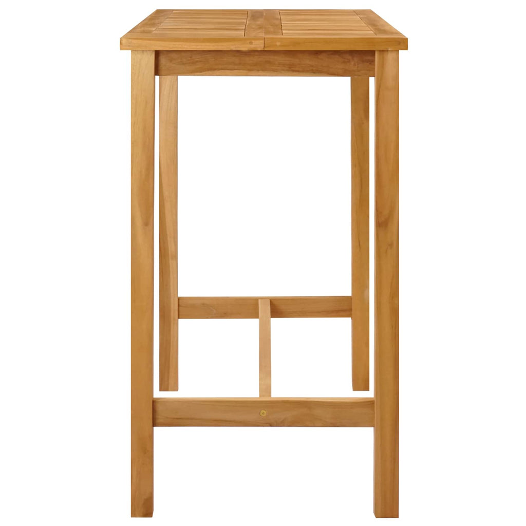 vidaXL Stół barowy naturalny 110 x 60 x 105 cm Lite Teak