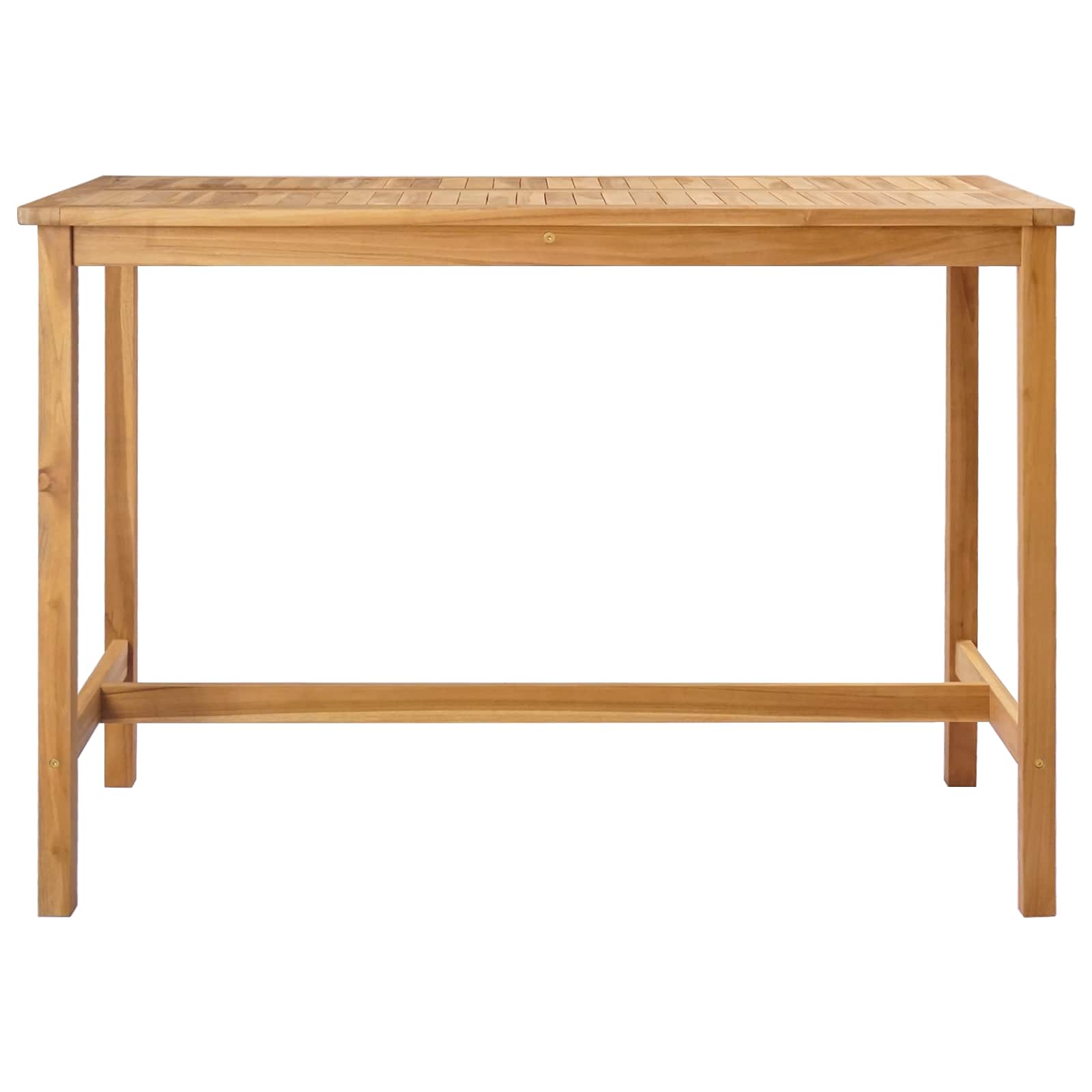 vidaXL Stół barowy naturalny 150 x 75 x 105 cm Lite drewno teakowe