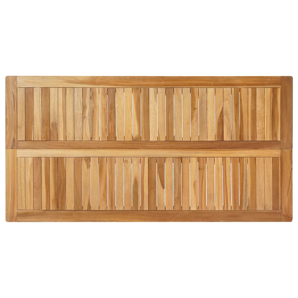 vidaXL Stół barowy naturalny 150 x 75 x 105 cm Lite drewno teakowe