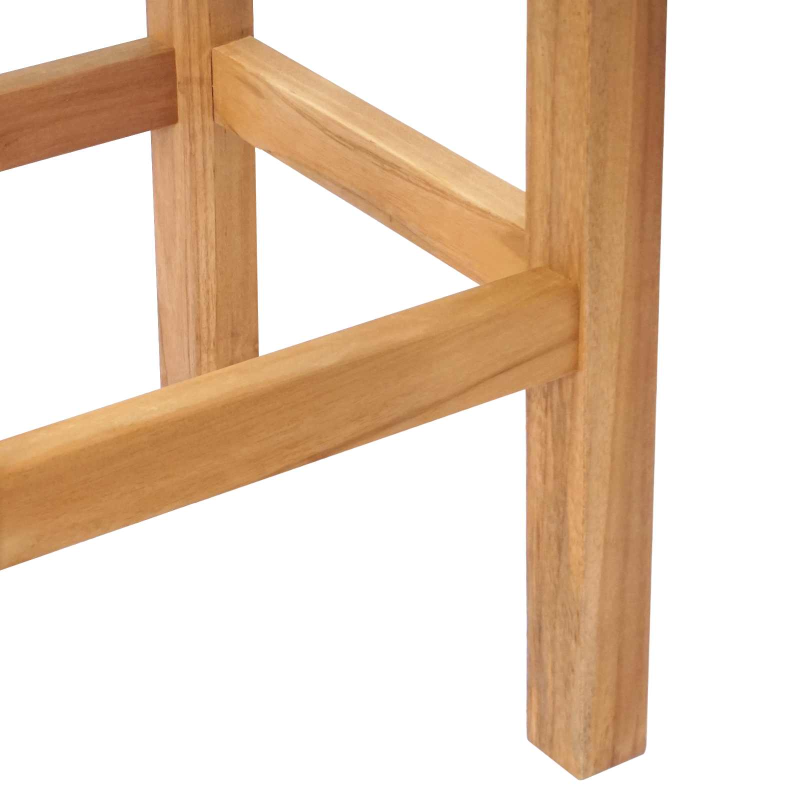 vidaXL Stołek barowy 2 pcs naturalny Lite drewno teakowe