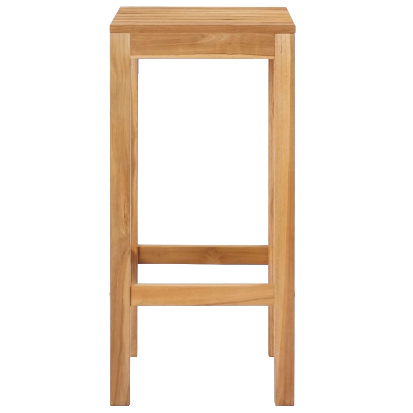 vidaXL Stołek barowy 2 pcs naturalny Lite drewno teakowe