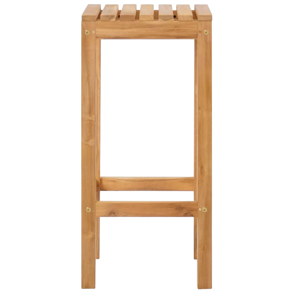 vidaXL Stołek barowy 2 pcs naturalny Lite drewno teakowe