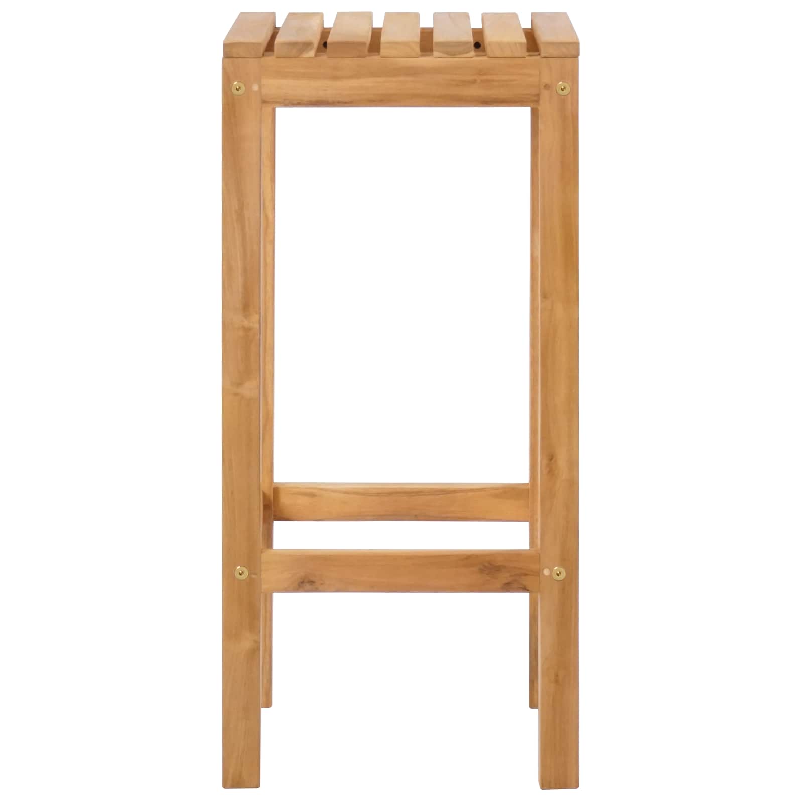 vidaXL Stołek barowy 2 pcs naturalny Lite drewno teakowe
