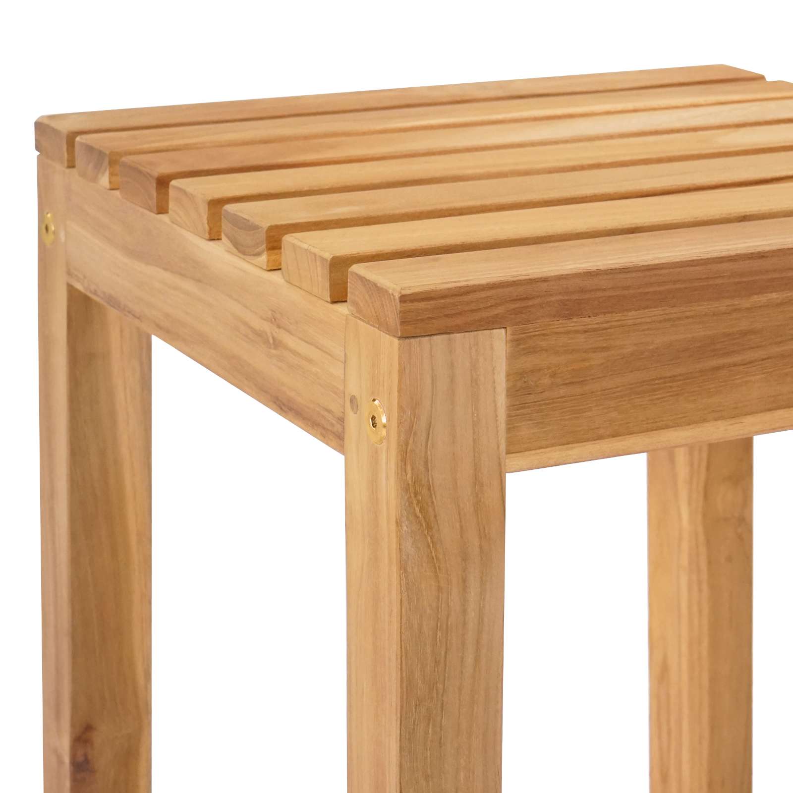 vidaXL Stołek barowy 4 pcs naturalny Lite drewno teakowe