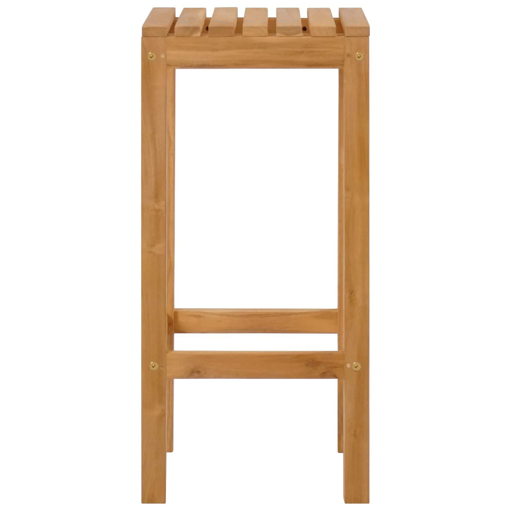 vidaXL Stołek barowy 4 pcs naturalny Lite drewno teakowe