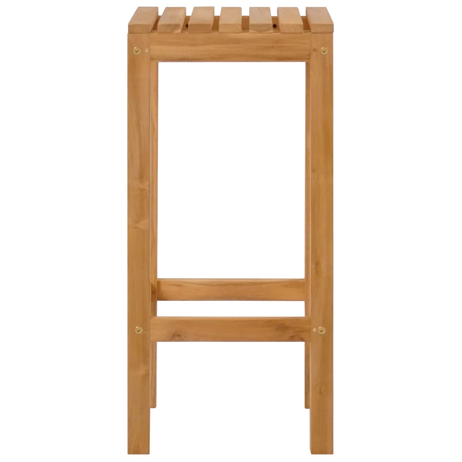 vidaXL Stołek barowy 4 pcs naturalny Lite drewno teakowe