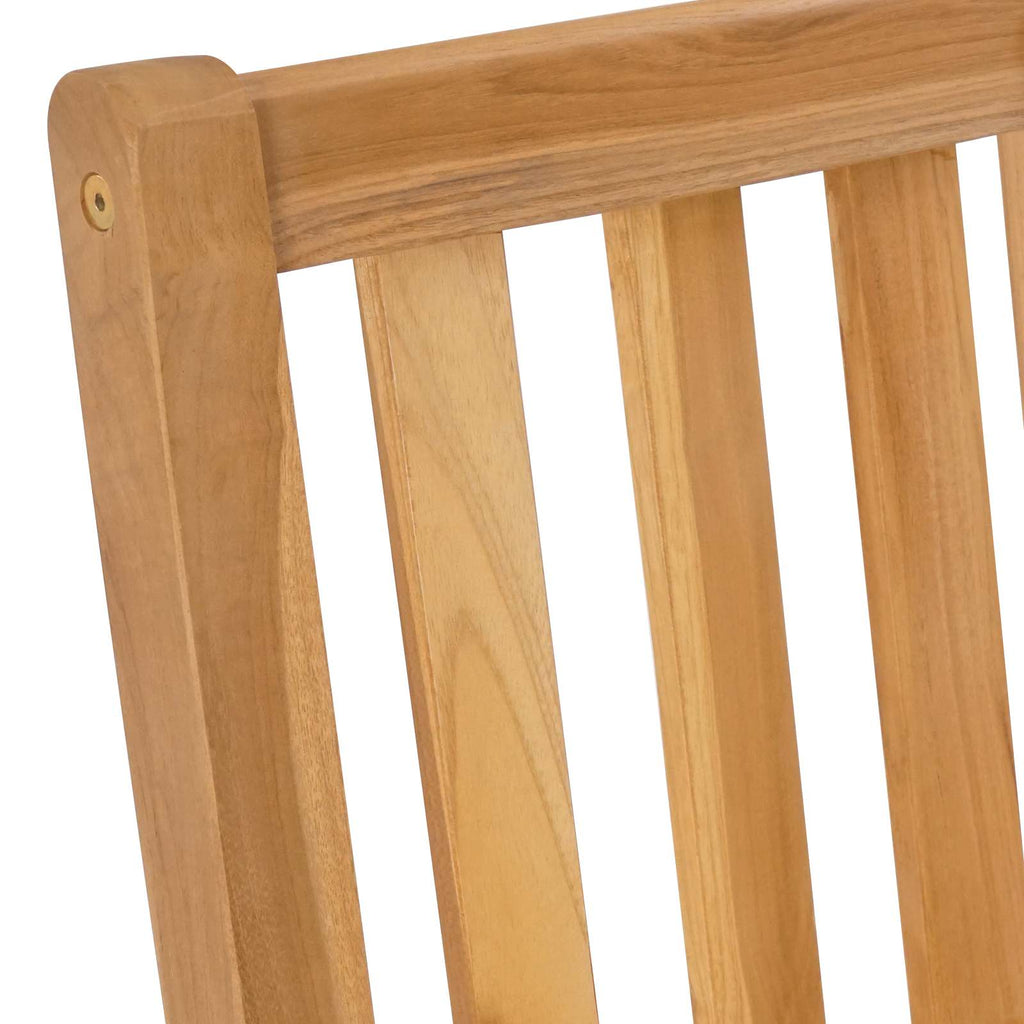 vidaXL Stołek barowy 2 pcs naturalny Lite drewno teakowe