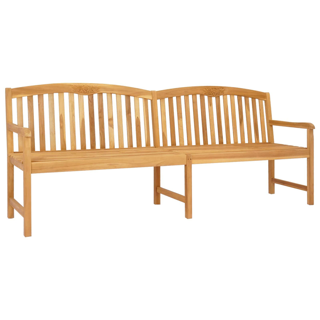 vidaXL Ręcznie rzeźbiona ławka różana 228 x 60 x 90 cm naturalny