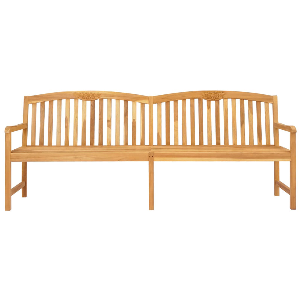 vidaXL Ręcznie rzeźbiona ławka różana 228 x 60 x 90 cm naturalny