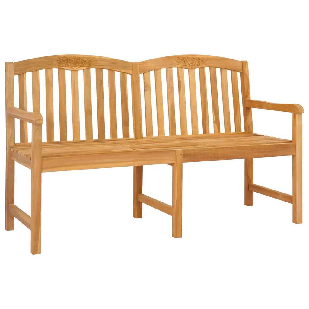 vidaXL Ręcznie rzeźbiona ławka różana 150,5 x 60 x 95 cm naturalny