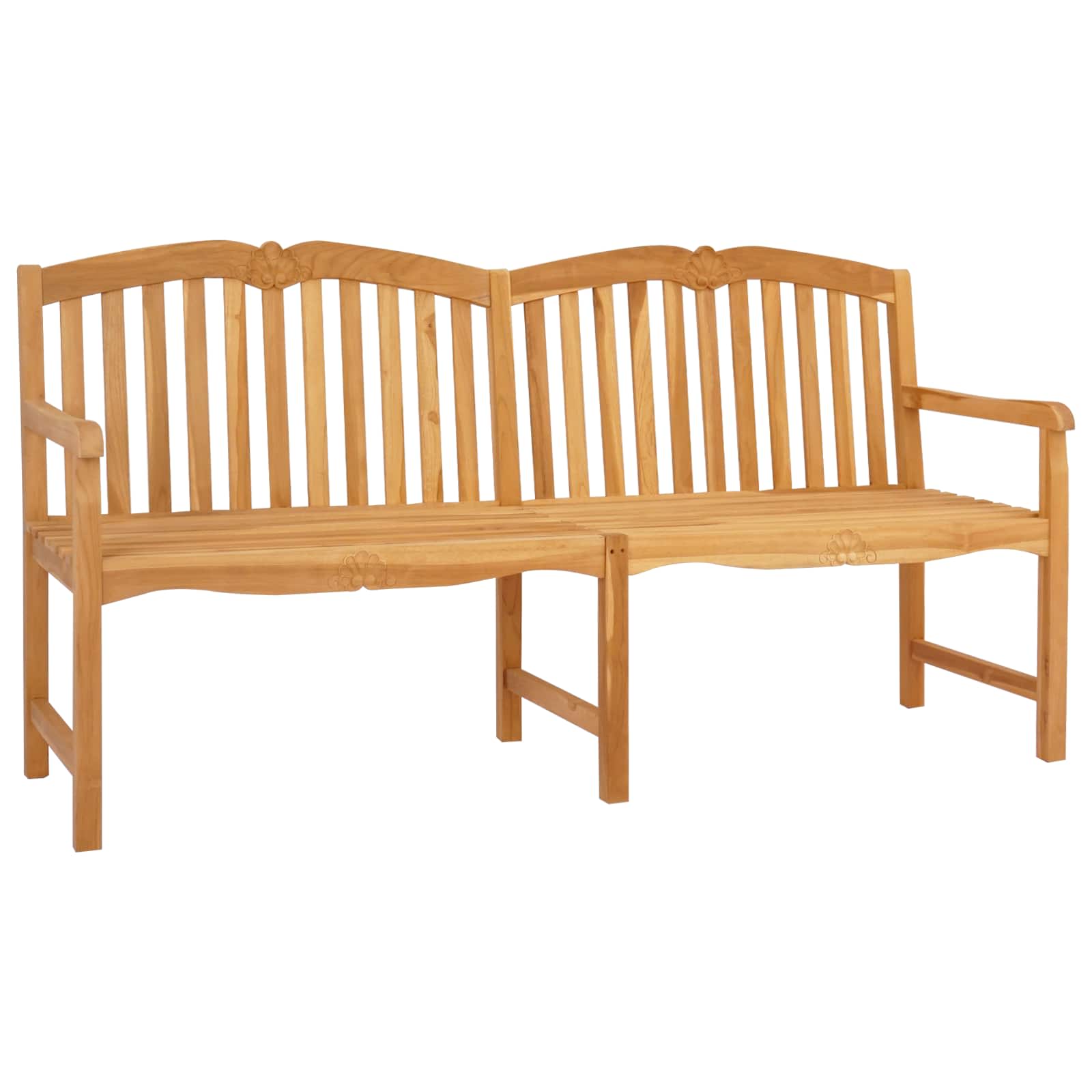 vidaXL Ręcznie rzeźbiona ławka różana 180,5 x 60 x 96 cm naturalny