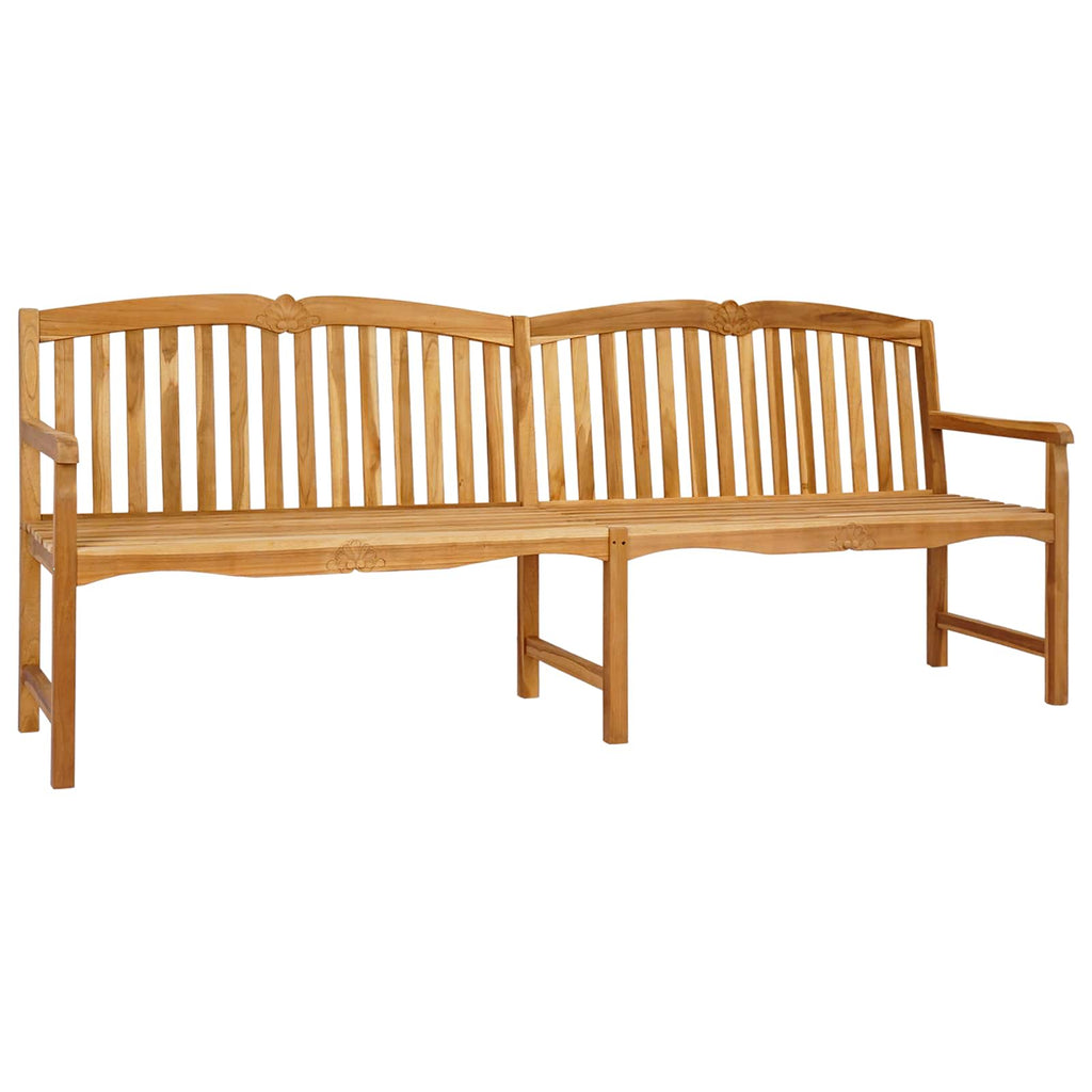 vidaXL Ręcznie rzeźbiona ławka różana 228 x 61 x 94,5 cm naturalny