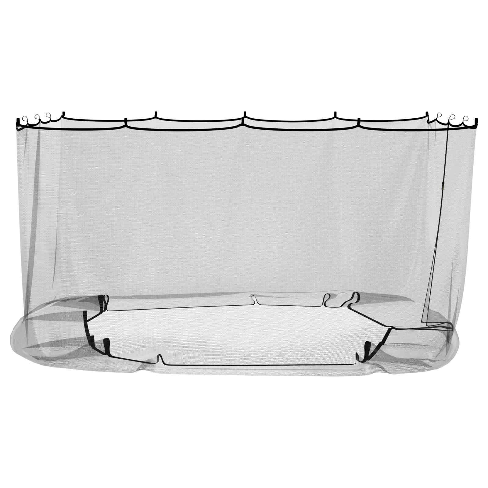vidaXL Siatka na komary do altany 220 mesh Czarny 4,5 x 3 x 2 m