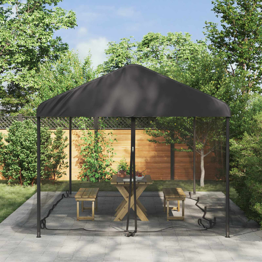 vidaXL Siatka na komary do altany 220 mesh Czarny 6 x 3 x 2 m