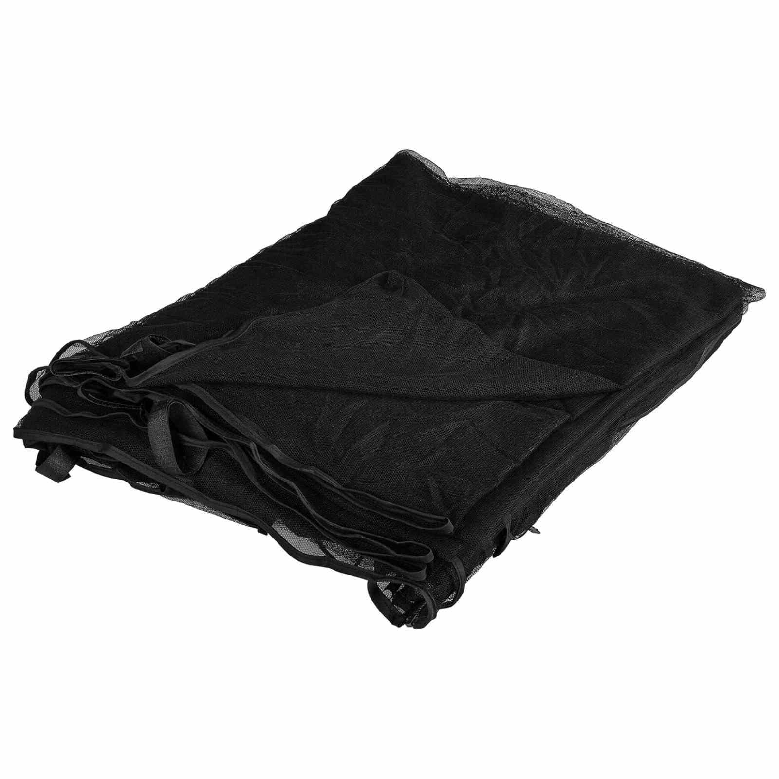 vidaXL Siatka na komary do altany 220 mesh Czarny 6 x 3 x 2 m