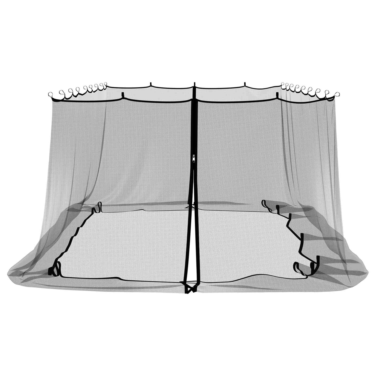 vidaXL Siatka na komary do altany 220 mesh Czarny 6 x 3 x 2 m