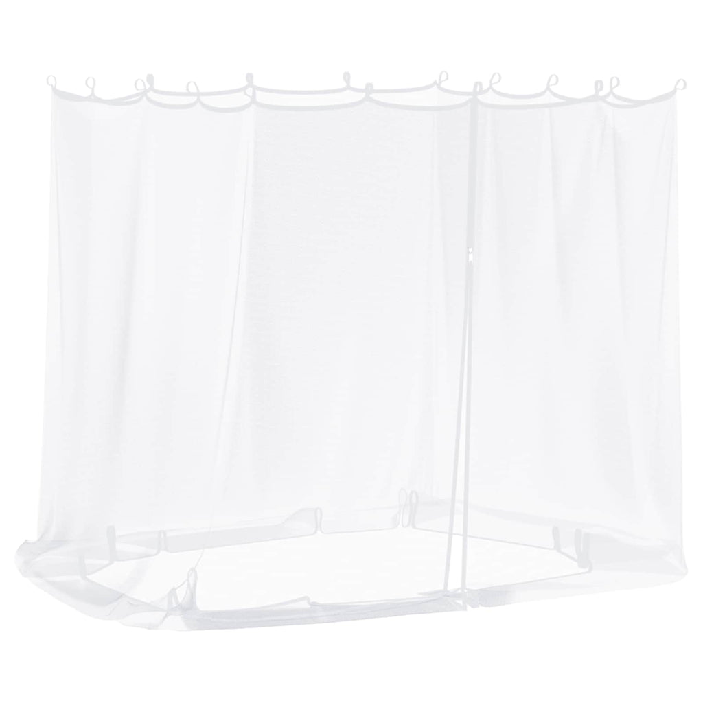 vidaXL Siatka na komary do altany 220 mesh Biały 2 x 2 x 2 m Poliester