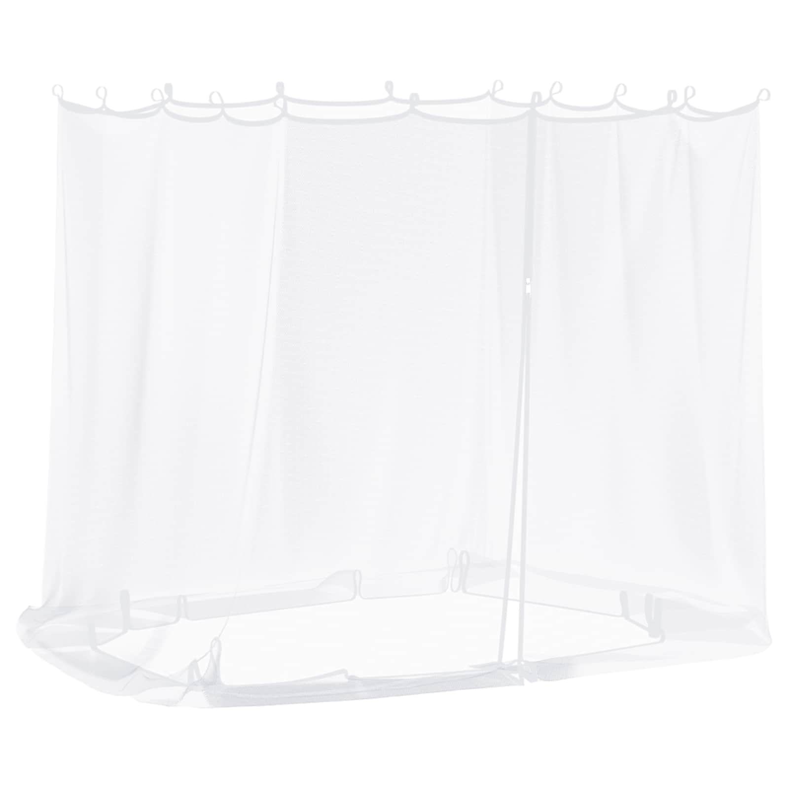 vidaXL Siatka na komary do altany 220 mesh Biały 2 x 2 x 2 m Poliester