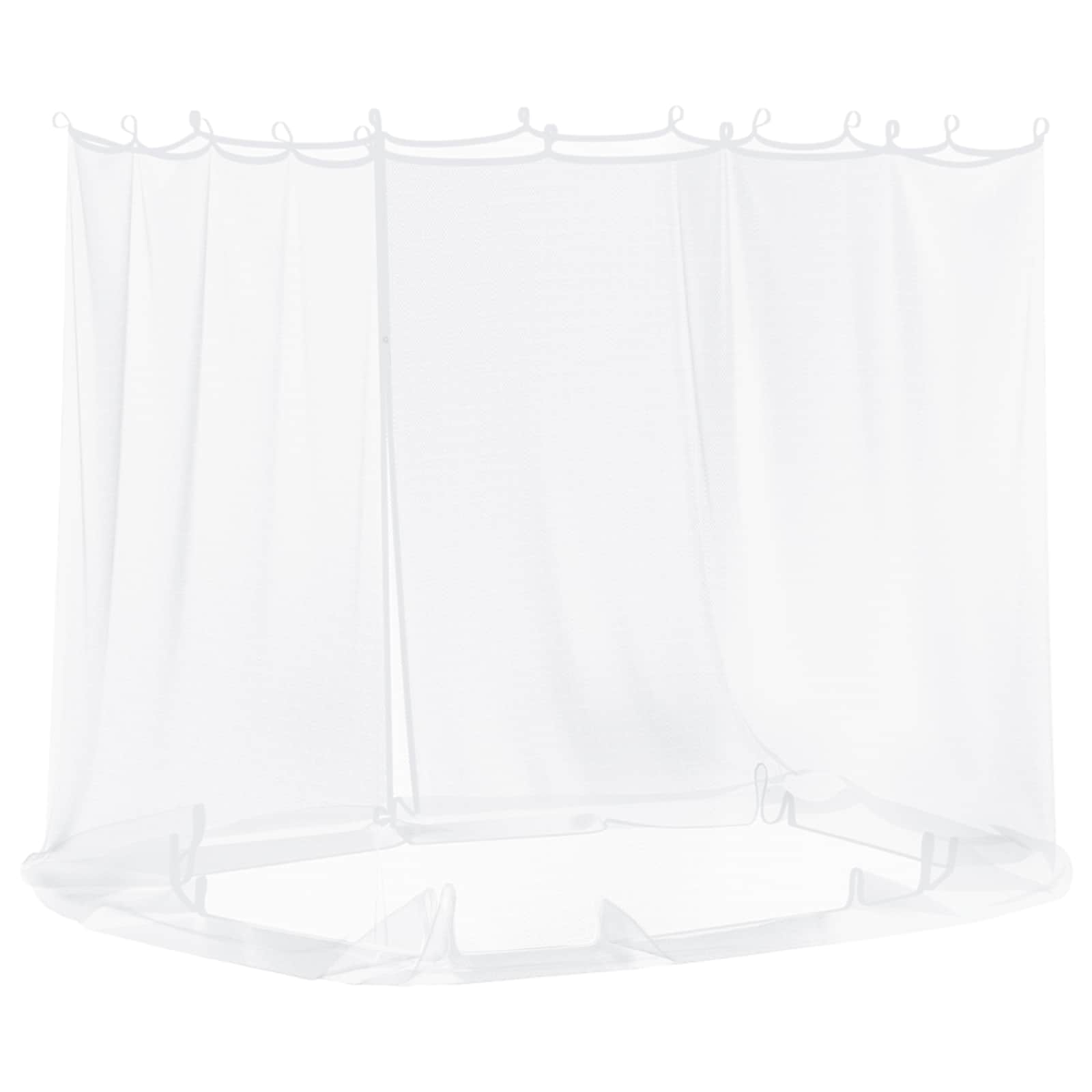 vidaXL Siatka na komary do altany 220 mesh Biały 2 x 2 x 2 m Poliester