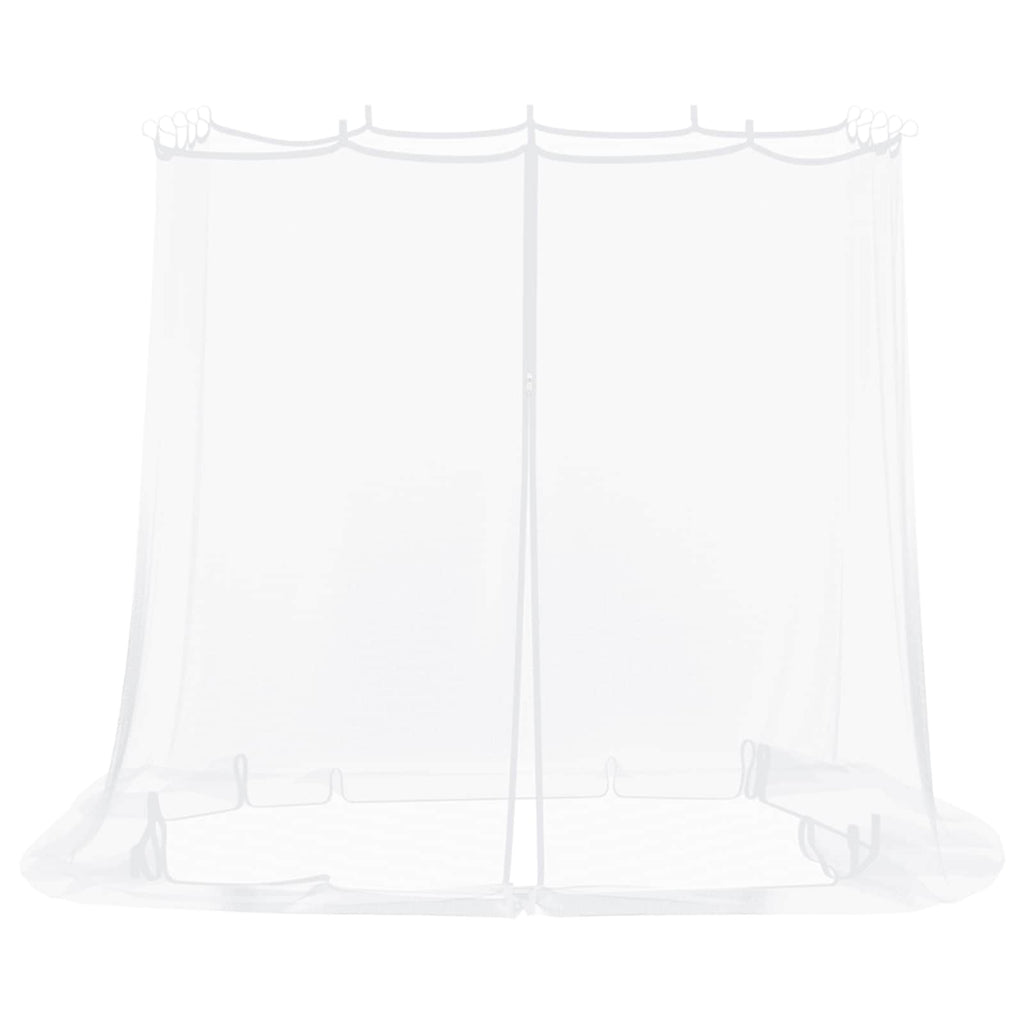 vidaXL Siatka na komary do altany 220 mesh Biały 2 x 2 x 2 m Poliester