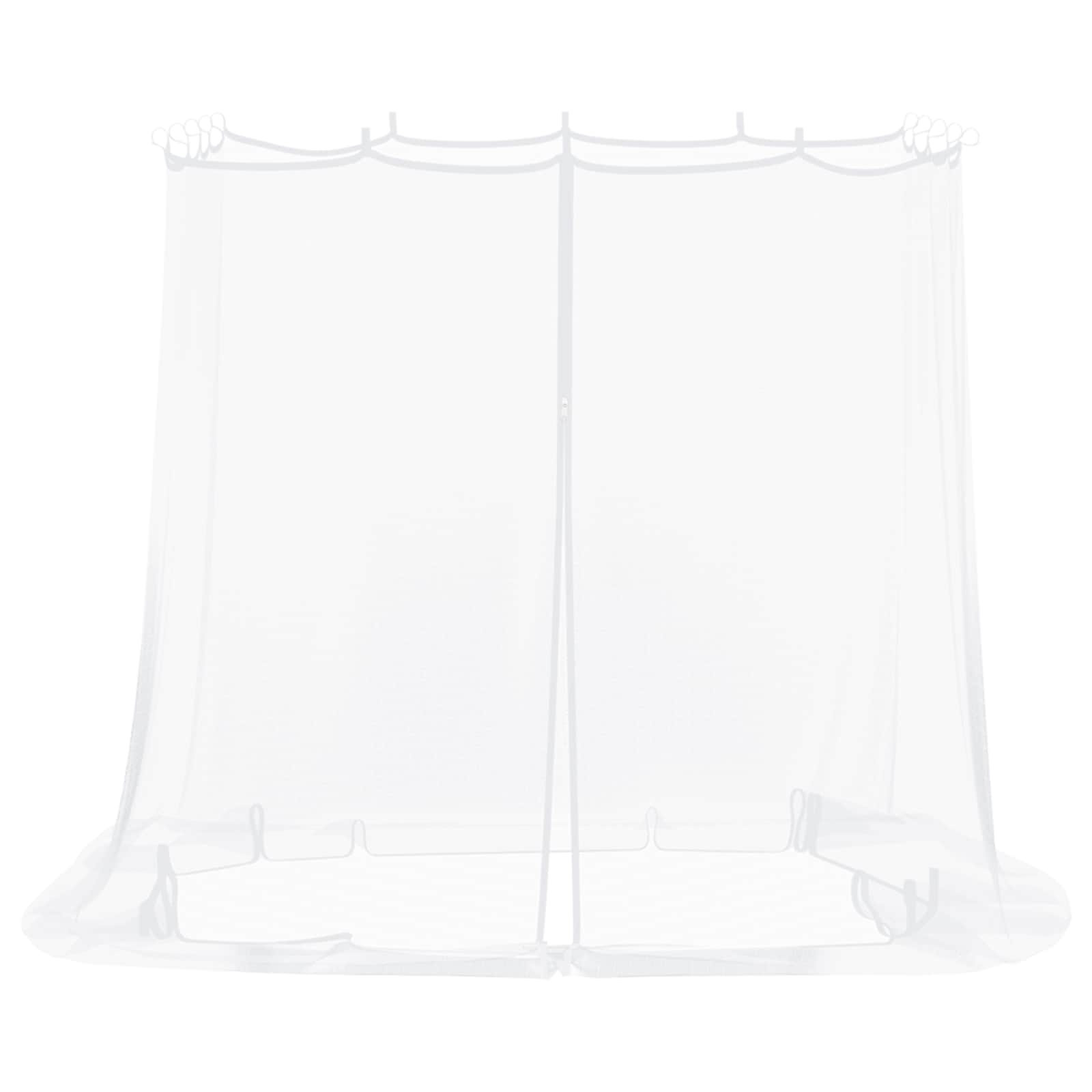 vidaXL Siatka na komary do altany 220 mesh Biały 2 x 2 x 2 m Poliester
