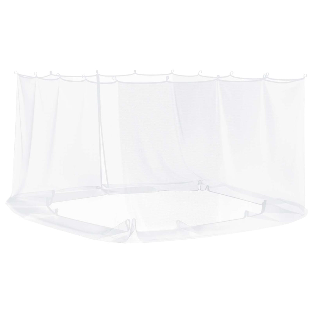vidaXL Siatka na komary do altany 220 mesh Biały 4 x 3 x 2 cm