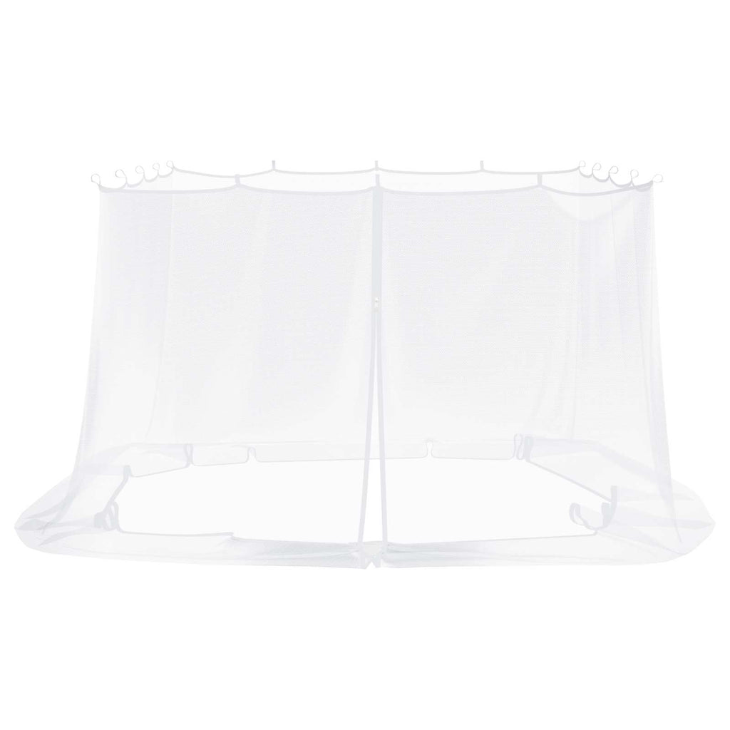 vidaXL Siatka na komary do altany 220 mesh Biały 4,5 x 3 x 2 m