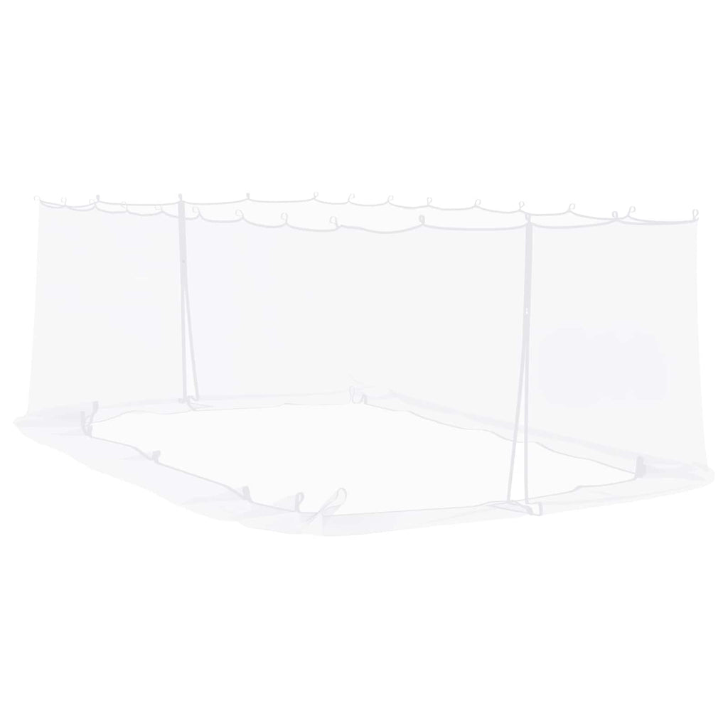 vidaXL Siatka na komary do altany 220 mesh Biały 6 x 3 x 2 m Poliester