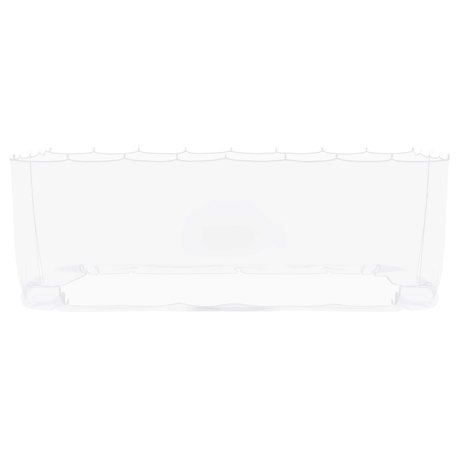 vidaXL Siatka na komary do altany 220 mesh Biały 6 x 3 x 2 m Poliester