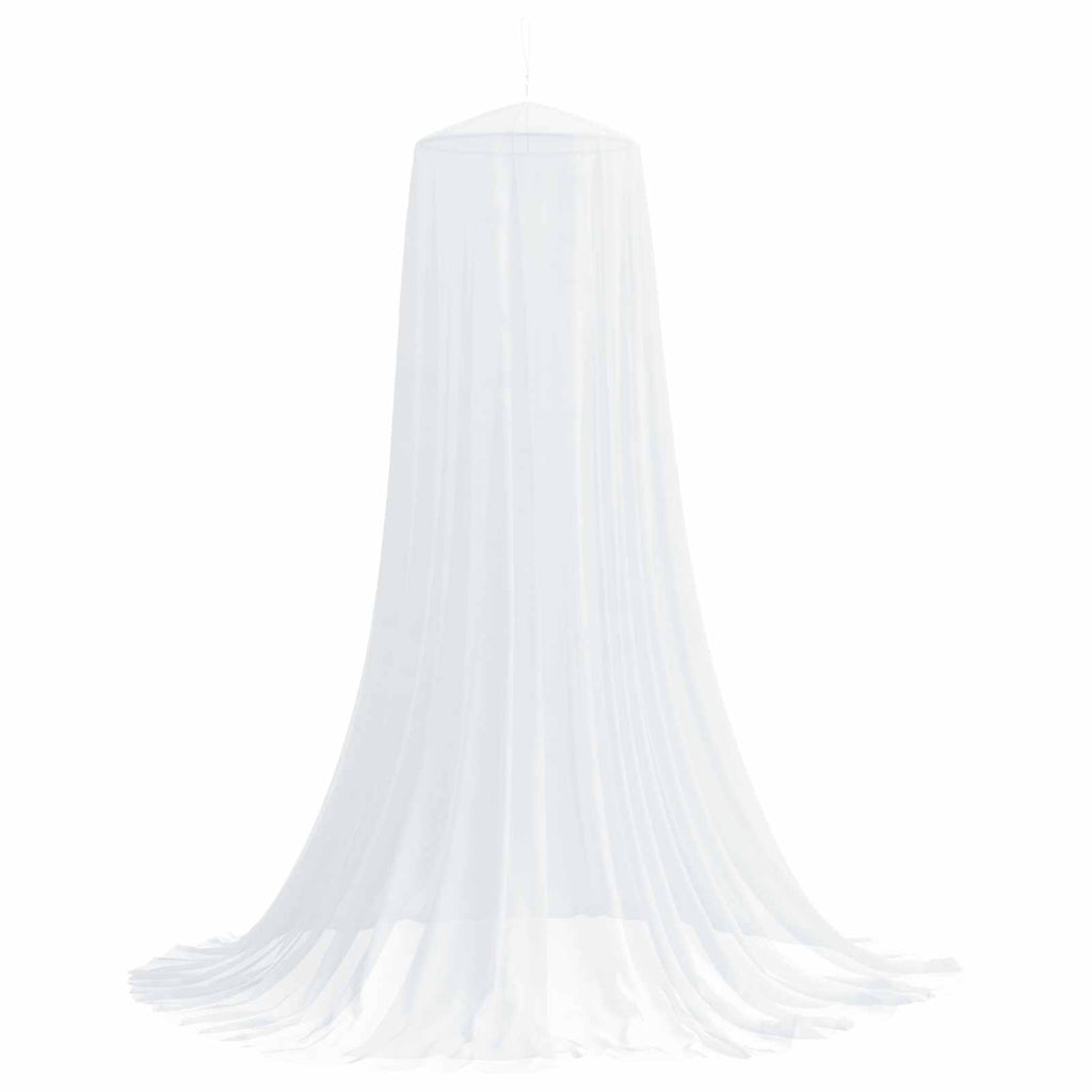 vidaXL Siatka przeciw komarom na łóżko 3 pcs 156 mesh Biały Poliester