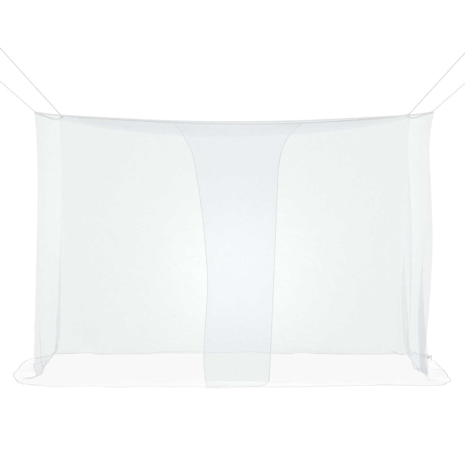 vidaXL Siatka na komary do łóżka 156 siatka 3 pcs Biały Poliester
