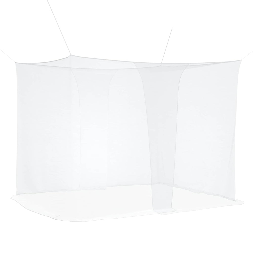 vidaXL Siatka na komary do łóżka 156 siatka 3 pcs Biały Poliester