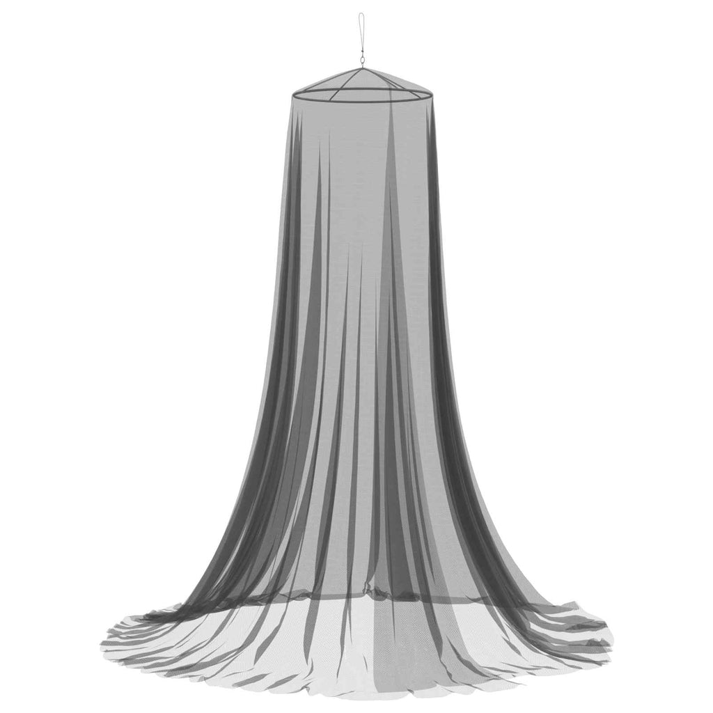 vidaXL Siatka przeciw komarom na łóżko 156 mesh Czarny ⌀56 x 220 cm