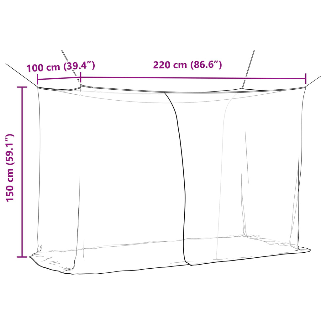 vidaXL Siatka na komary do łóżka 156 siatka 3 pcs Czarny Poliester