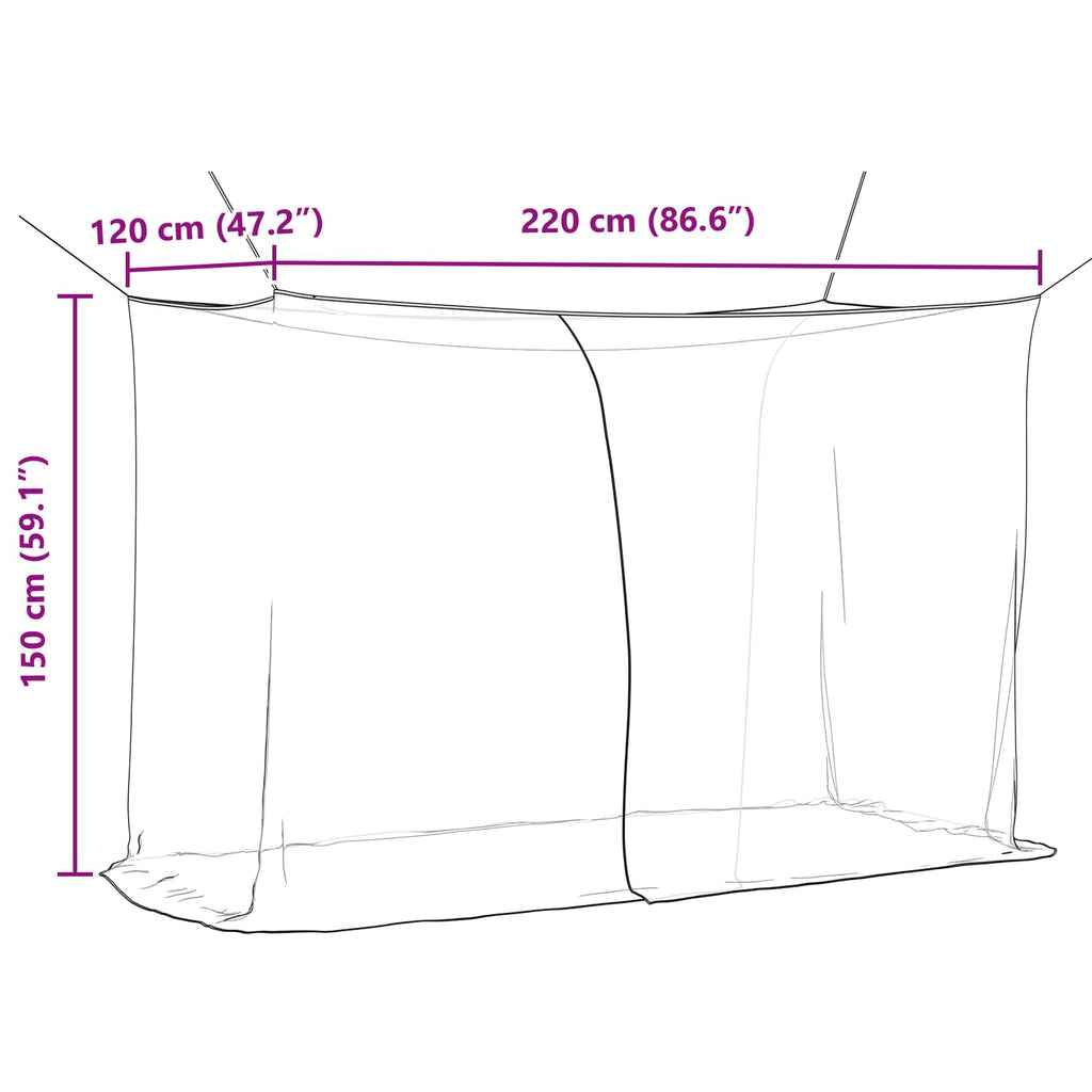 vidaXL Siatka na komary do łóżka 156 siatka 3 pcs Czarny Poliester