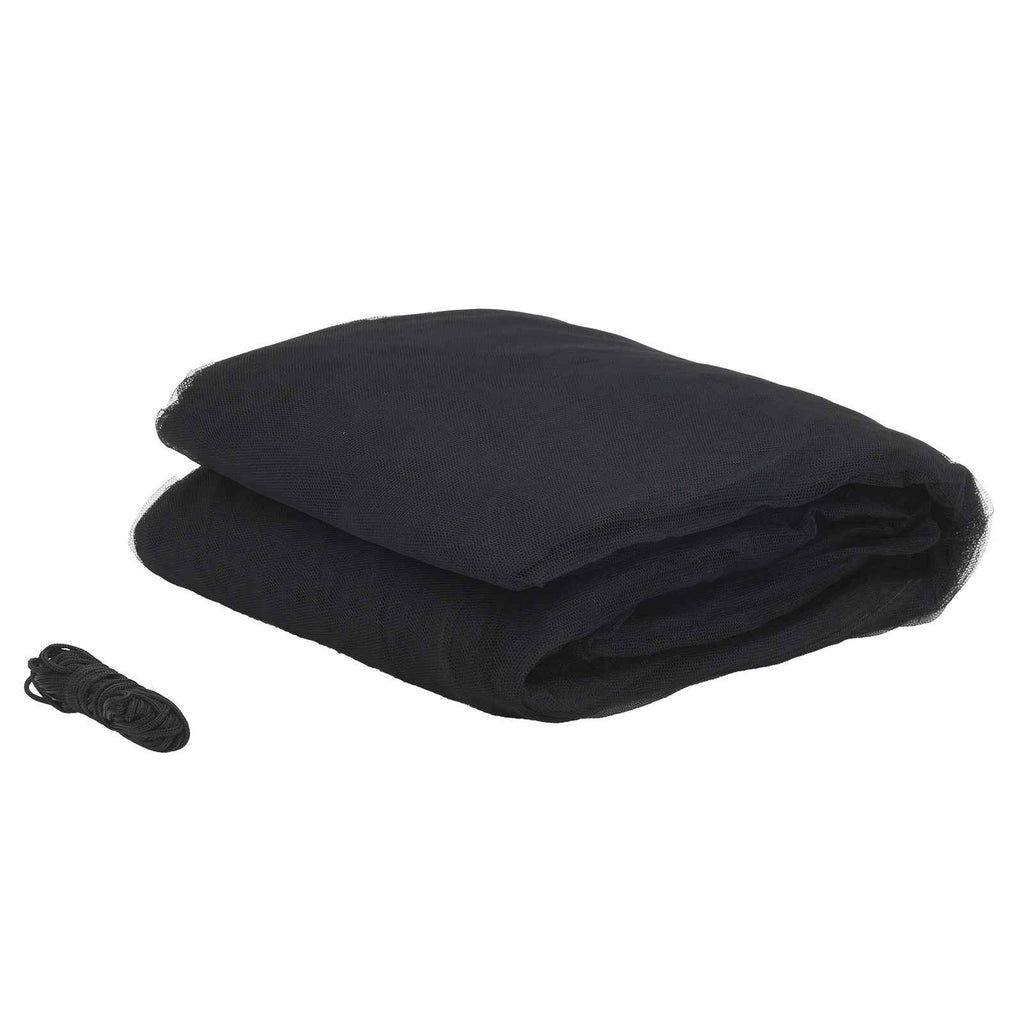 vidaXL Siatka na komary do łóżka 156 siatka 3 pcs Czarny Poliester