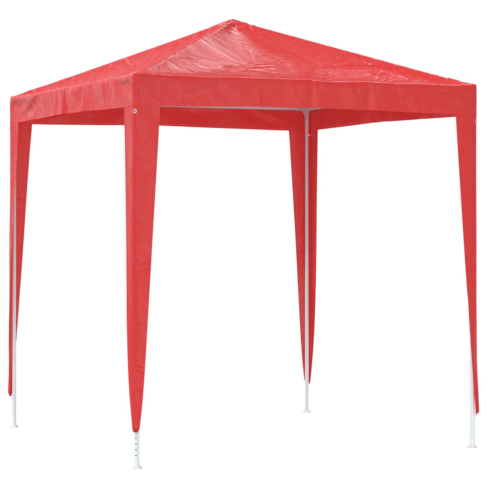 vidaXL Namiot Imprezowy 200 x 200 x 240 cm czerwony PE i stal