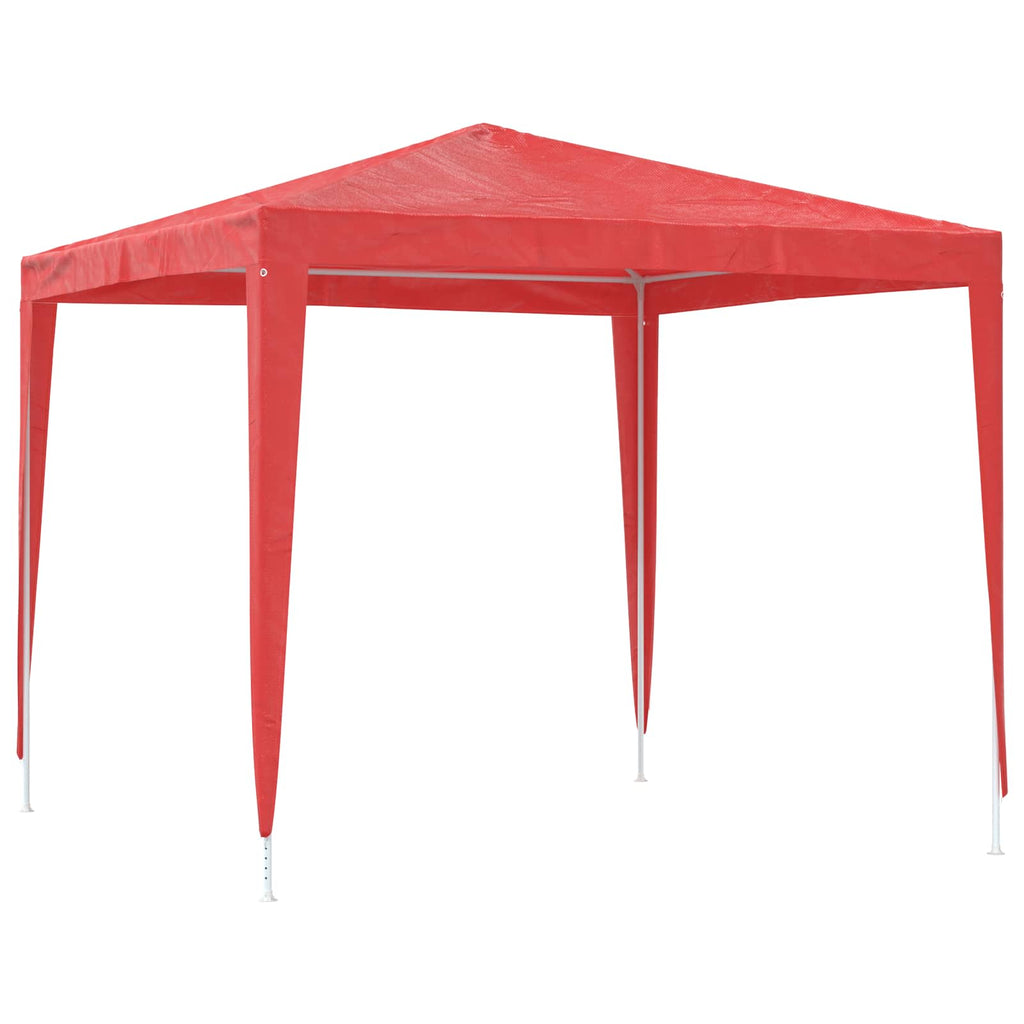 vidaXL Namiot Imprezowy 250 x 250 x 240 cm czerwony PE i stal