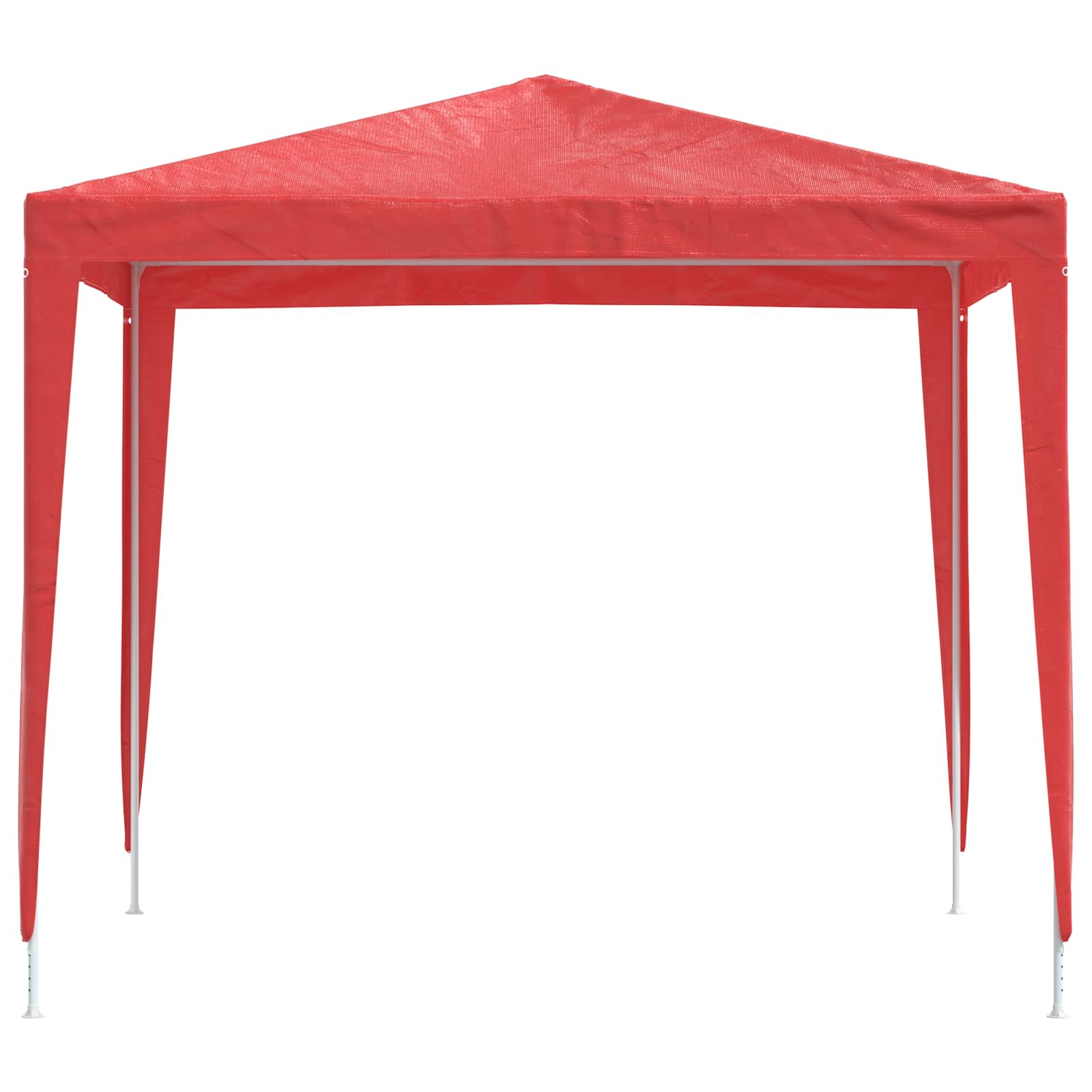 vidaXL Namiot Imprezowy 250 x 250 x 240 cm czerwony PE i stal