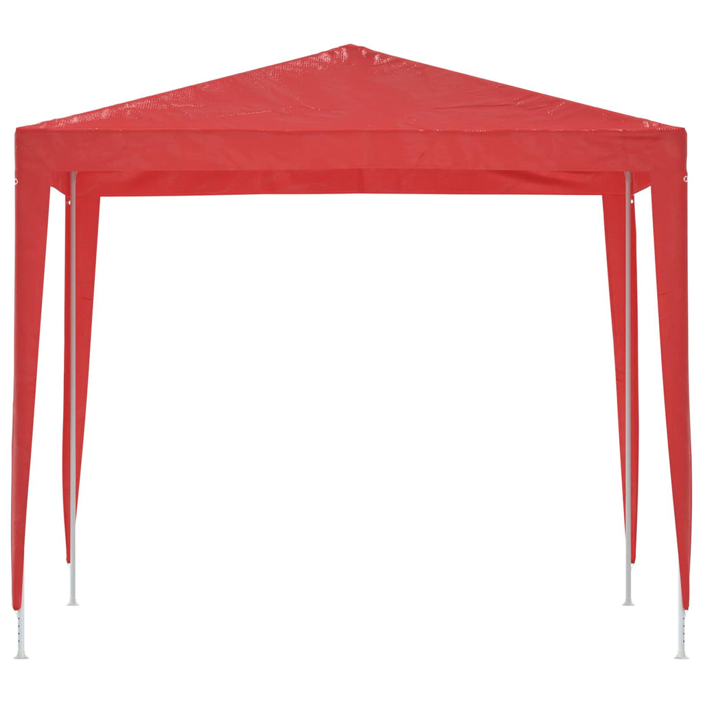 vidaXL Namiot Imprezowy 250 x 250 x 240 cm czerwony PE i stal
