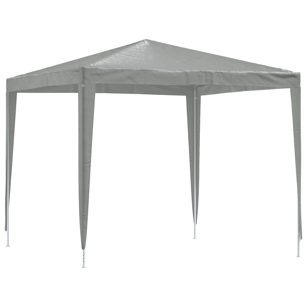vidaXL Namiot Imprezowy 250 x 250 x 240 cm jasnoszary PE i stal