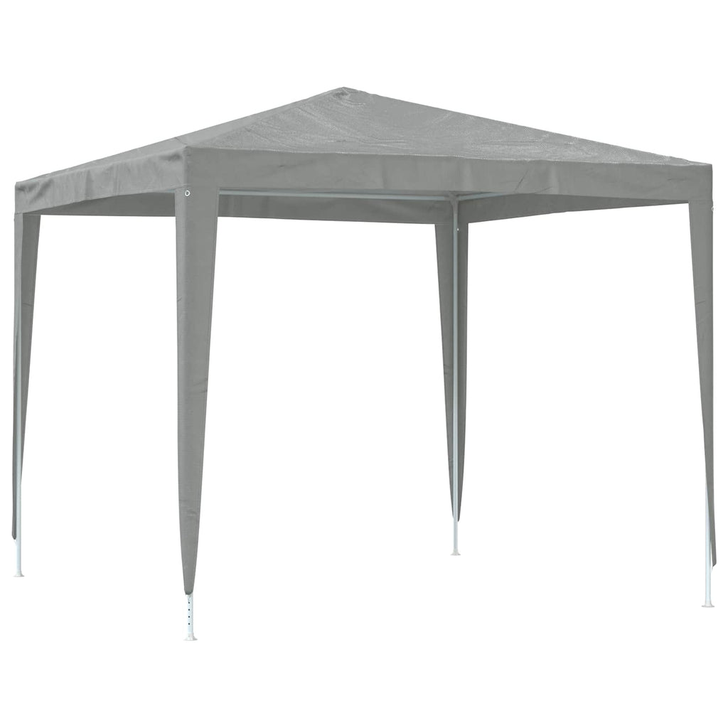 vidaXL Namiot Imprezowy 250 x 250 x 240 cm jasnoszary PE i stal