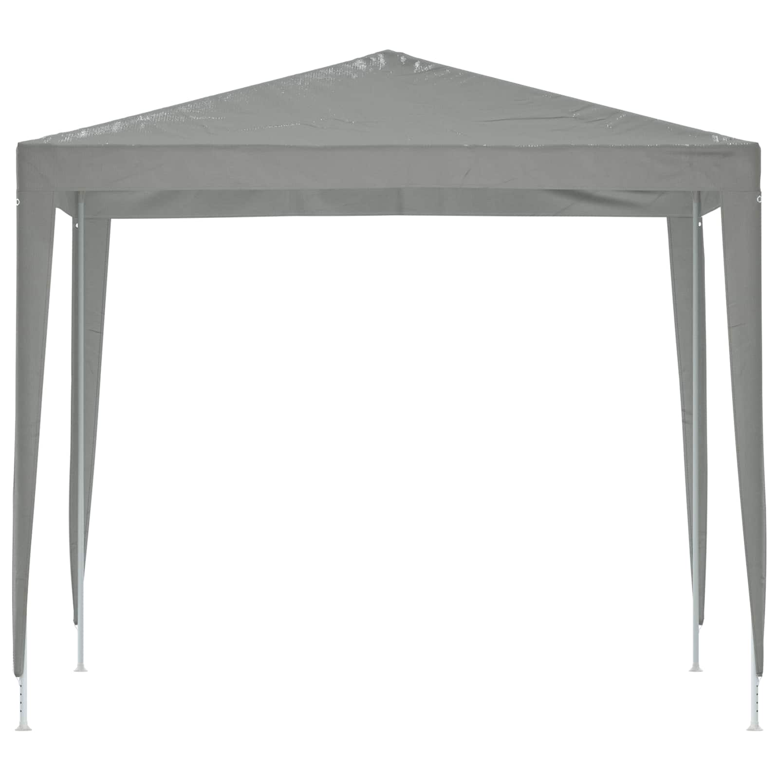vidaXL Namiot Imprezowy 250 x 250 x 240 cm jasnoszary PE i stal