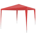 vidaXL Namiot Imprezowy Czerwony 300 x 300 x 255 cm PE i stal