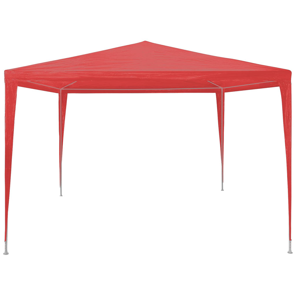 vidaXL Namiot Imprezowy Czerwony 300 x 300 x 255 cm PE i stal